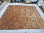 Copper Color viscose Silk Rug