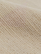 Ivory color Hand-Knotted Wool Solid Area Rug