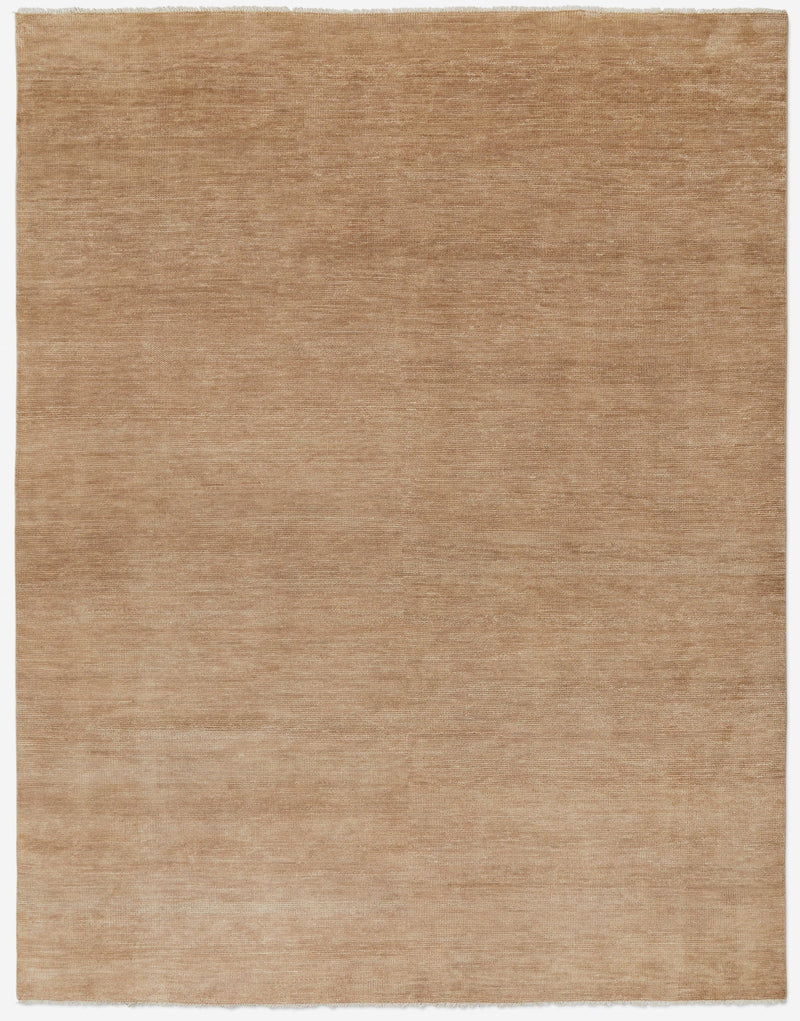 Earth Red Luxury Hand-Knotted Artistry Texture Rug