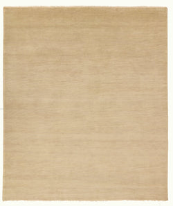 Wheat color Rug Hand-Knotted Wool Area Rug Artistry Gabbeh Rug