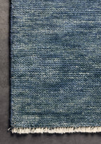 Aqua Blue Color Gabbeh Hand-Knotted Rug