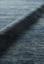 Aqua Blue Color Gabbeh Hand-Knotted Rug