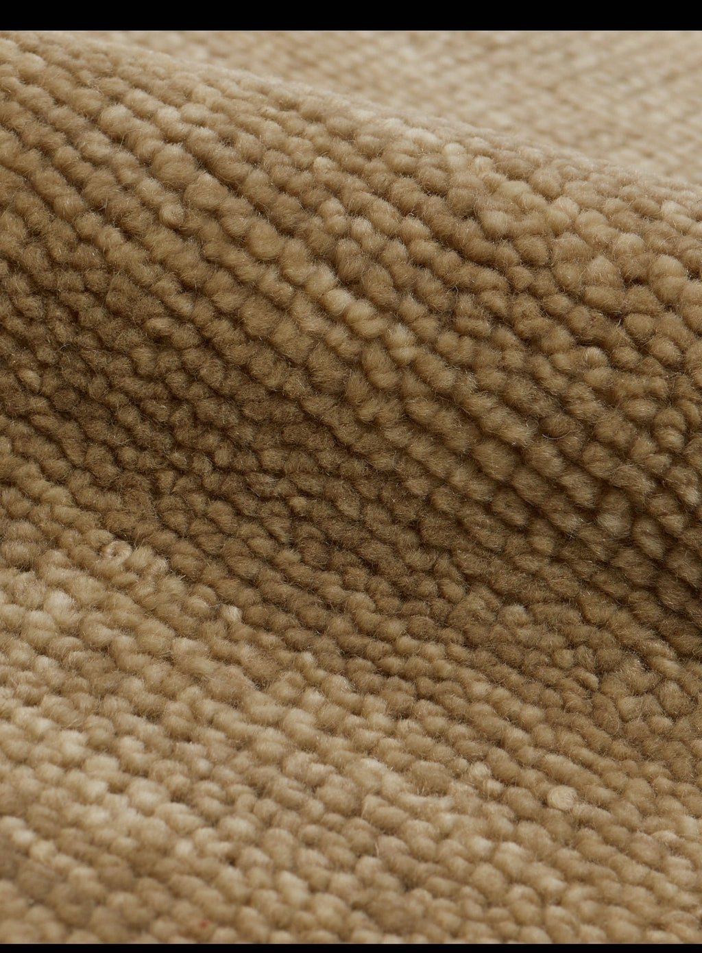 Moss Brown color Hand-Knotted Wool Area Rug