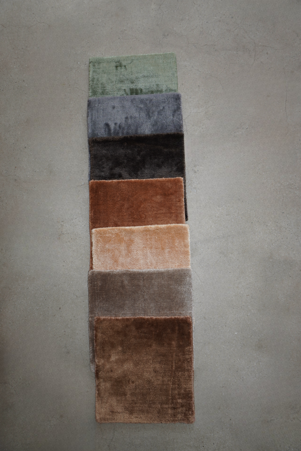 Pearl White Color viscose Silk Rug