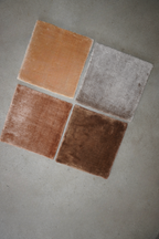 Pearl White Color viscose Silk Rug