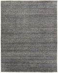Slate Color Hand-Knotted Wool Area Rug