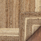 Braided Beige Jute Rug | Natural Jute Rug | ROYAL COTTAGE