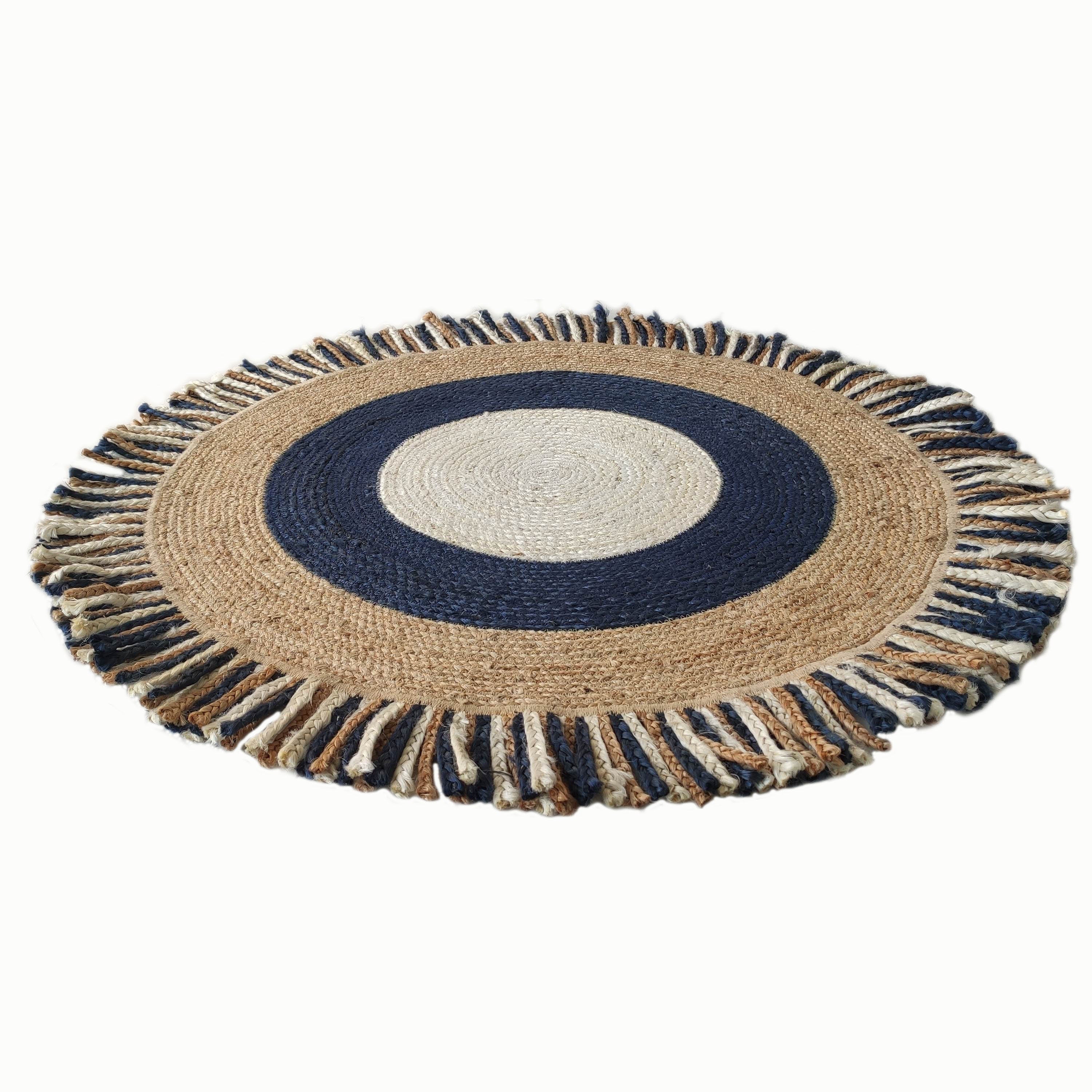 Hand Woven Jute Rug | Hand Braided Rug | ROYAL COTTAGE