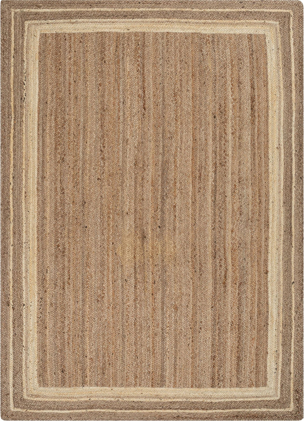Braided Beige Jute Rug | Natural Jute Rug | ROYAL COTTAGE