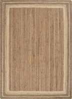 Braided Beige Jute Rug | Natural Jute Rug | ROYAL COTTAGE