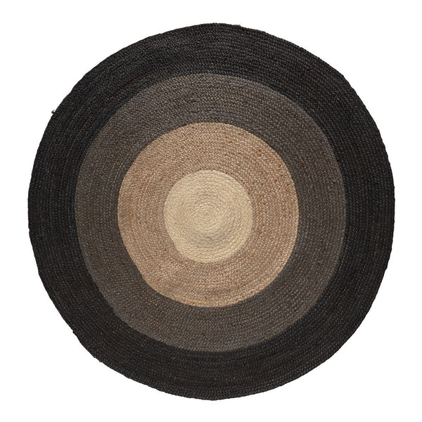 Dark Brown Jute Round Rug | Brown Jute Round Rug | ROYAL COTTAGE