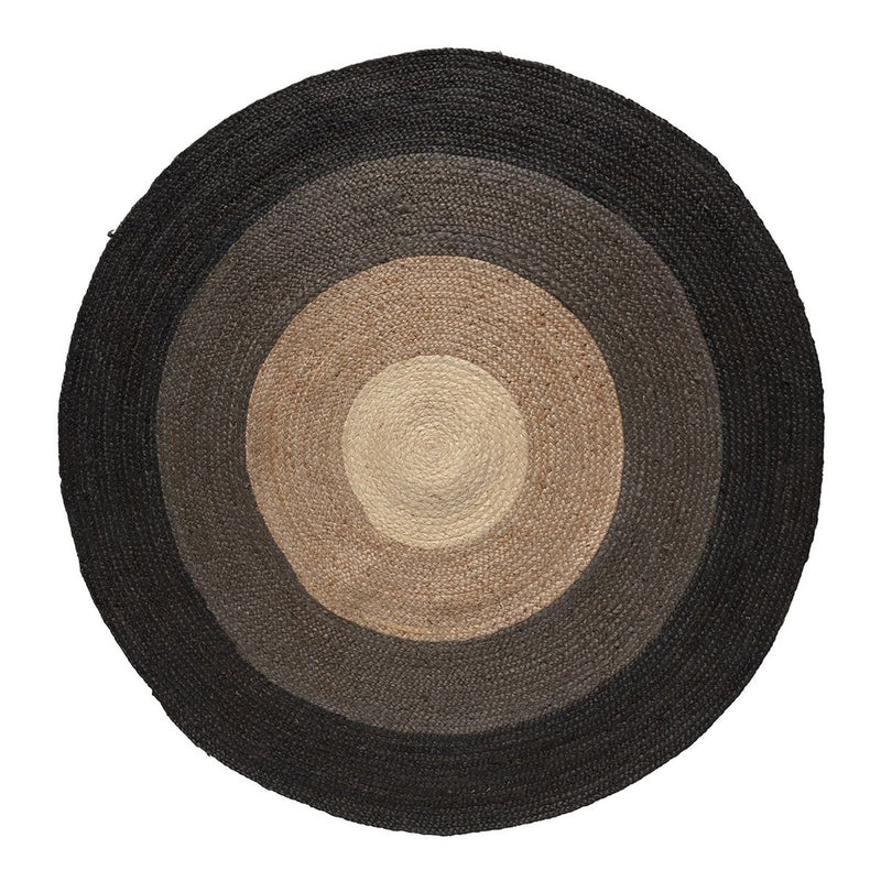 Dark Brown Jute Round Rug | Brown Jute Round Rug | ROYAL COTTAGE