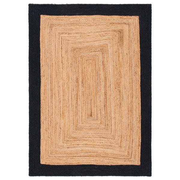 Braided Black & Jute Rug | Black & Jute Rug | ROYAL COTTAGE