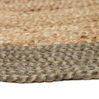 Olive Green Jute Round Rug