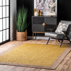 Golden Bohemian Jute Rug | Bohemian Jute Rug | ROYAL COTTAGE