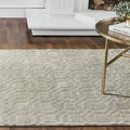 Premium Silver Viscose Silk Blocks Rug
