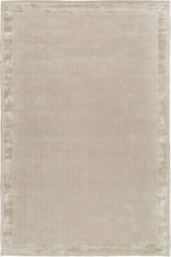 Beige Premium Wool & Viscose Rug