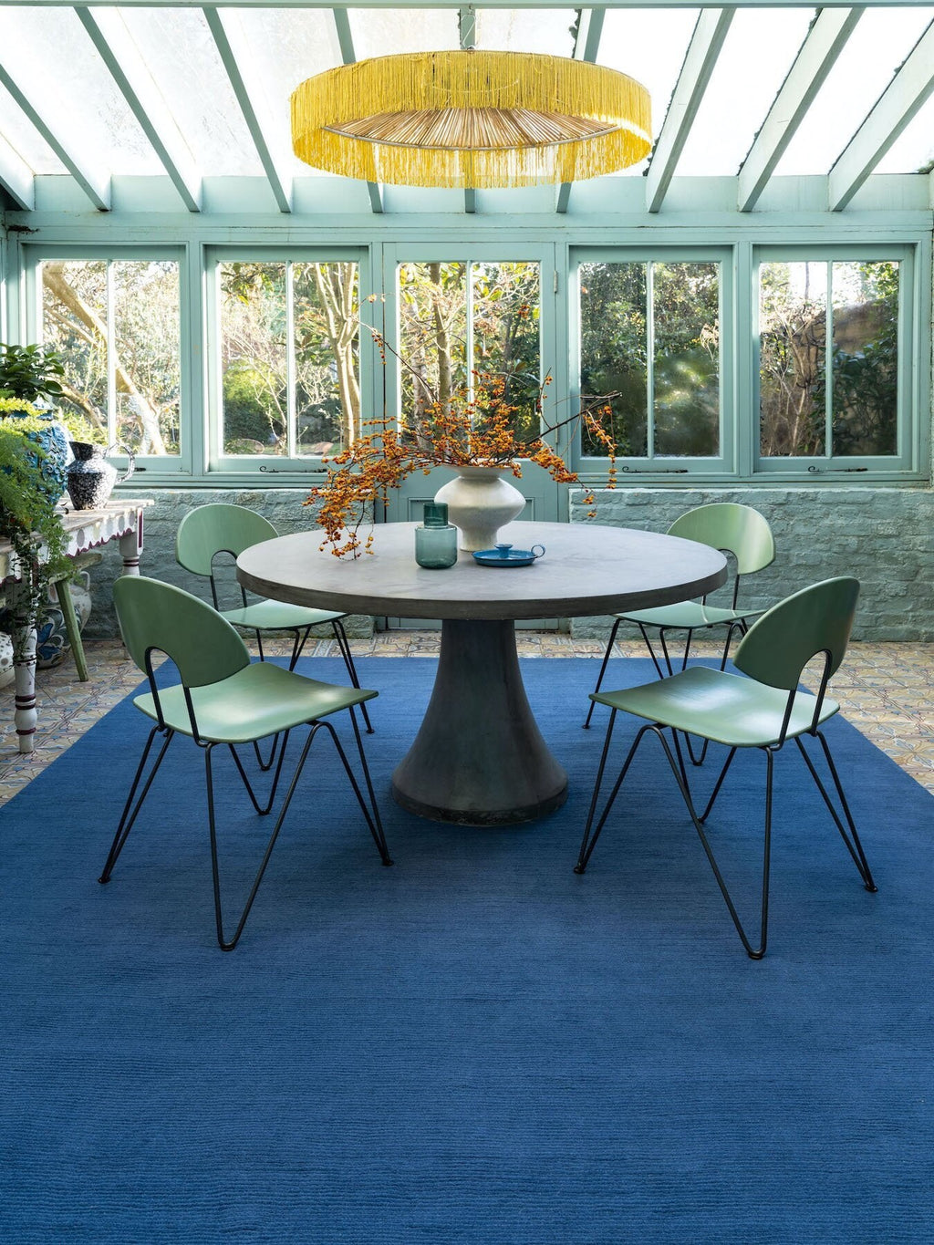 Denim Blue Handmad Rug | Blue Handmad Rug | ROYAL COTTAGE