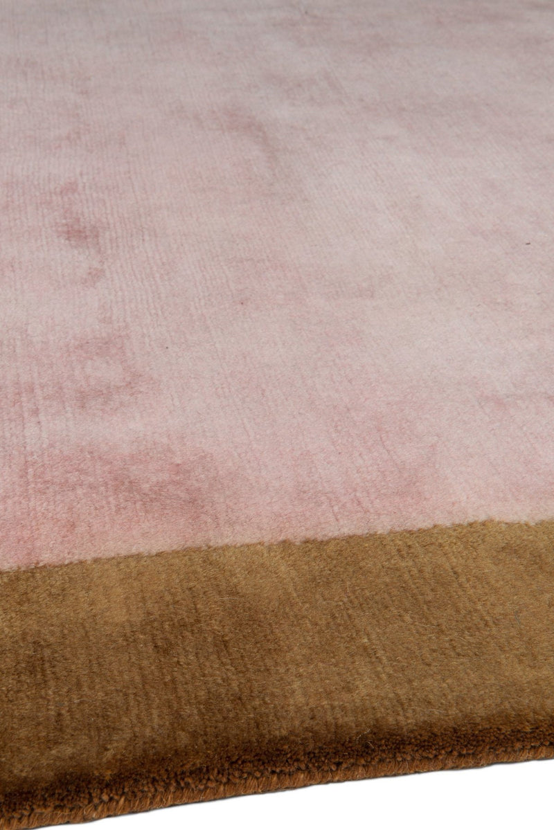 Dusky Rose & Cocoa Handmade Rug