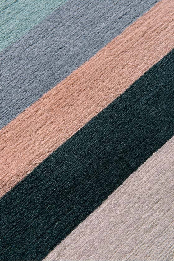 Multicolor Stripe Premium Wool Rug