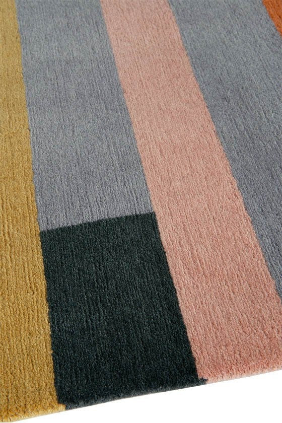 Multicolor Stripe Premium Wool Rug