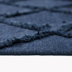 Blue Viscose Silk Rug | Handmade Cotton Rug | ROYAL COTTAGE
