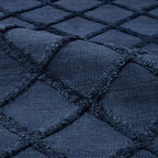 Handmade Blue Viscose Silk & Cotton Rug