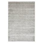 Premium Silver Viscose Silk Blocks Rug