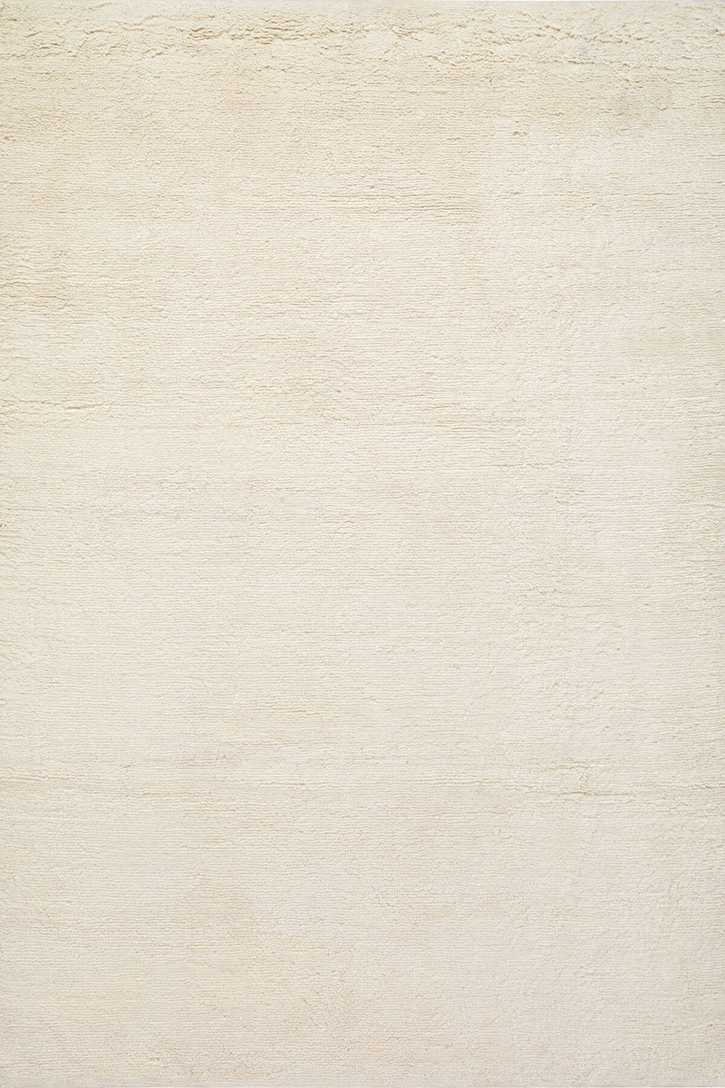 Ivory White Handmade Wool Rug