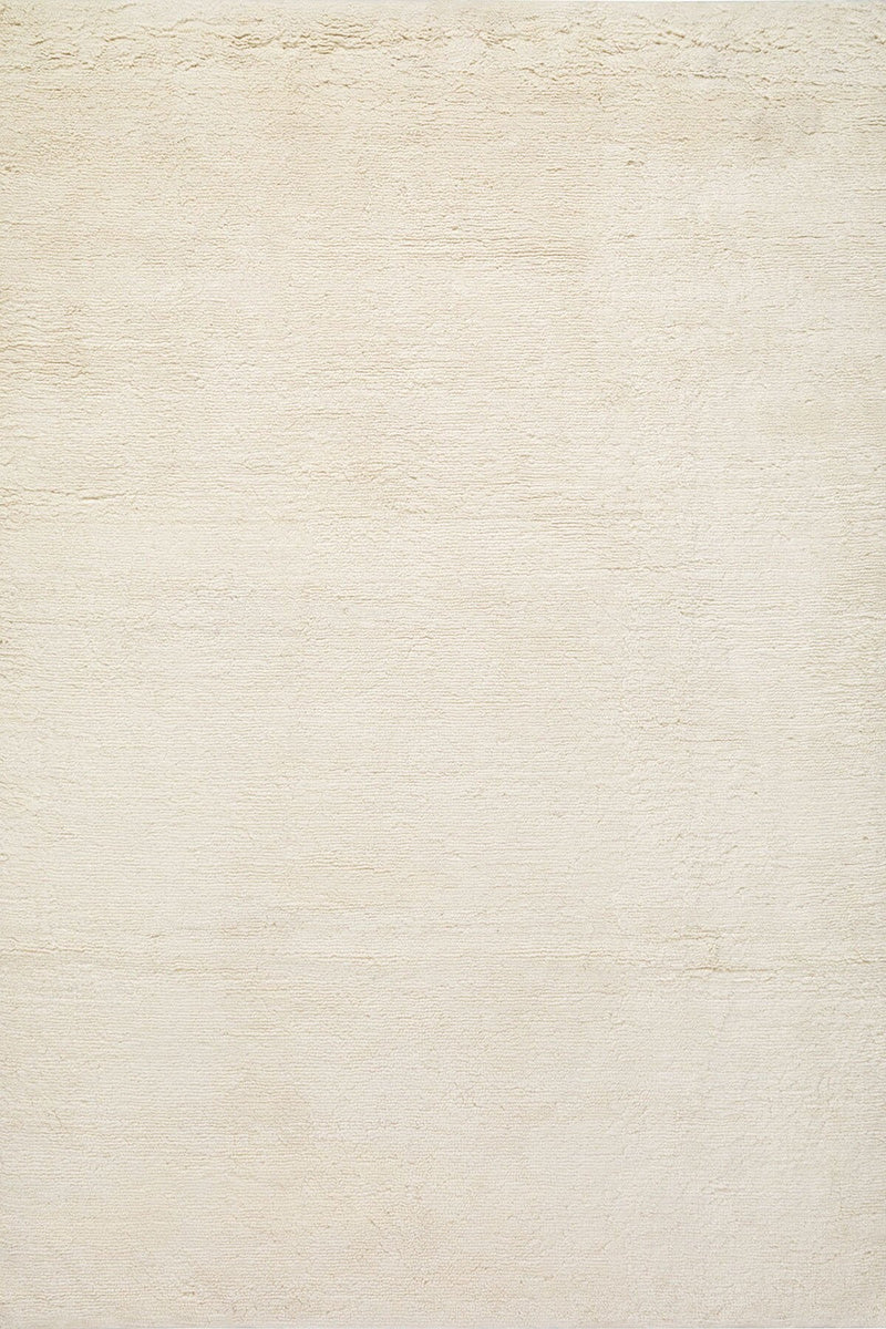 Ivory White Handmade Wool Rug