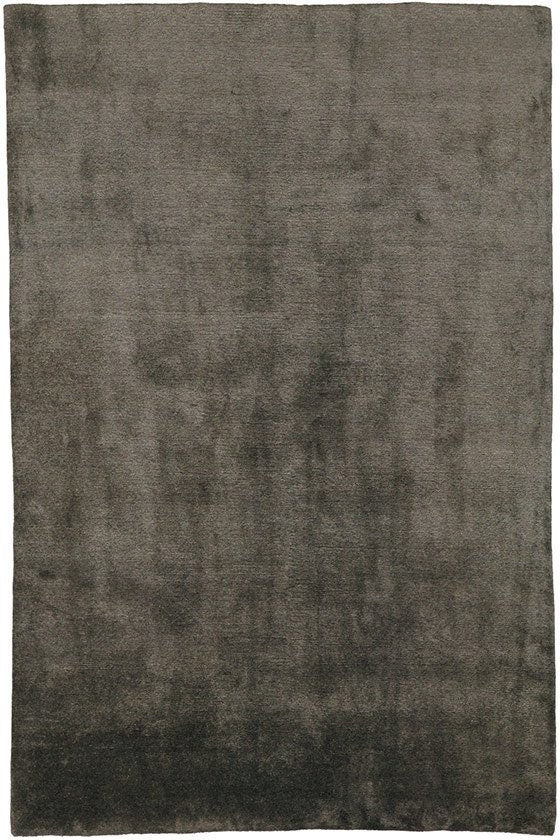 Charcoal Brown Handmade Wool Rug