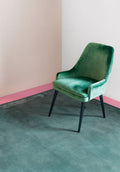 Teal Green Handmade Wool & Viscose Rug