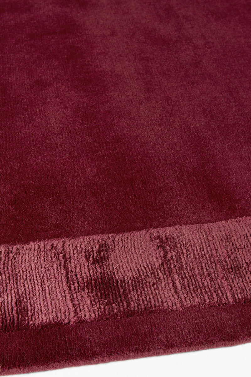 Maroon Luxe Wool & Viscose Rug