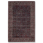 Antique Maroon Handcrafted Wool Rug