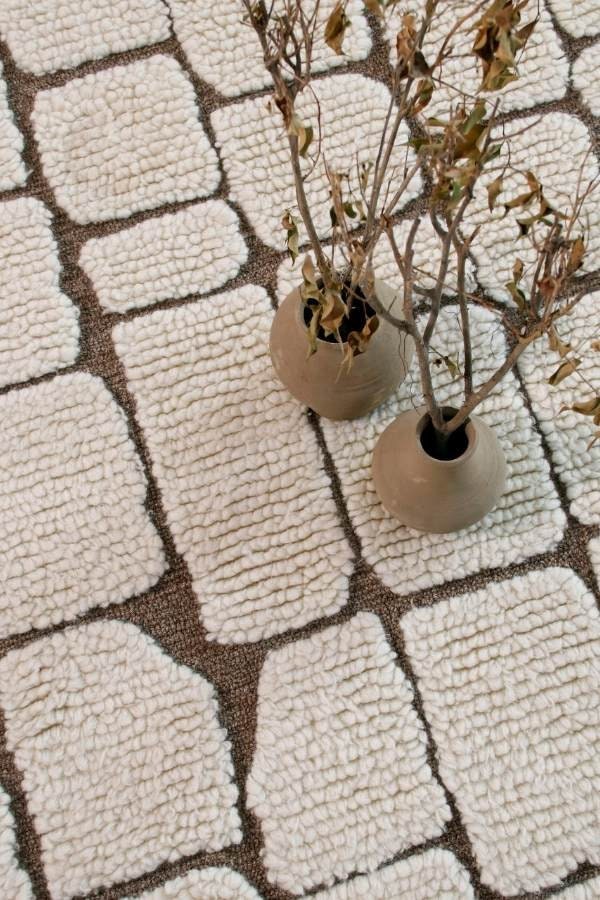 Sandstone Wool Rug for Living Room