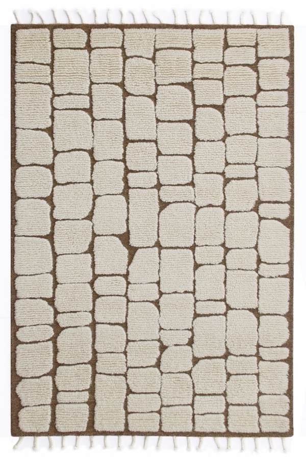 Sandstone Wool Rug for Living Room