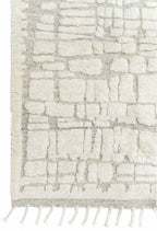 White-light Grey Hand Knotted Wool Rug