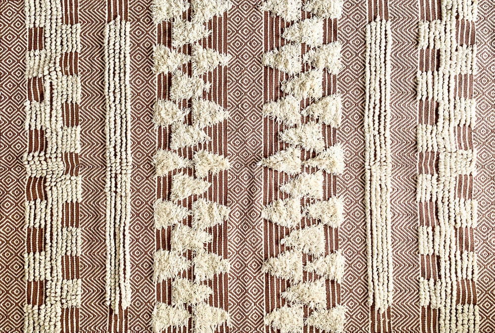 Boho Brown & Beige Hand Woven Rugs