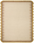 Mustard Ivory Hand-Tufted Wool Area Rug