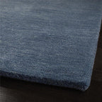 Luxury Blue Handmade Wool Rug