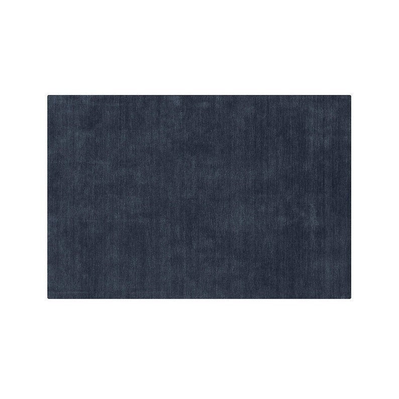 Luxury Indigo Blue Handmade Wool Rug