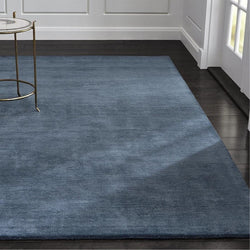 Luxury Blue Handmade Wool Rug