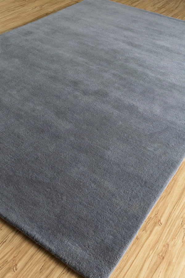 Indigo Light Blue Rug | Wool Hand-Loomed Rug | ROYAL COTTAGE