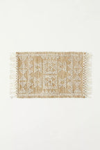White Natural Jute Hand Woven Rug 