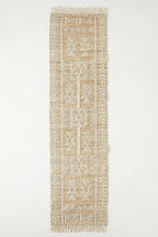 White Natural Jute Hand Woven Rug 
