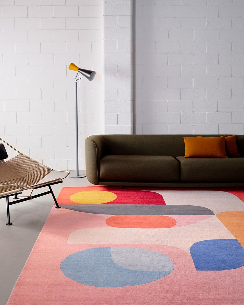 Multicolor Hand-Tufted Wool Rug