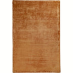 Solid Copper Hand-Loom viscose Area Rug