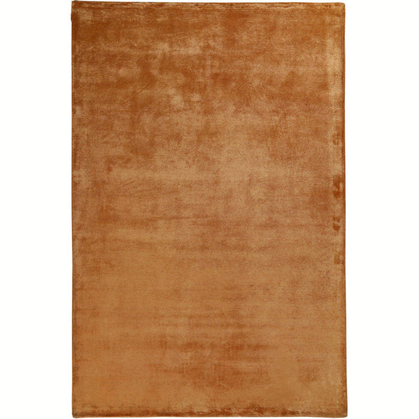 Solid Copper Hand-Loom viscose Area Rug