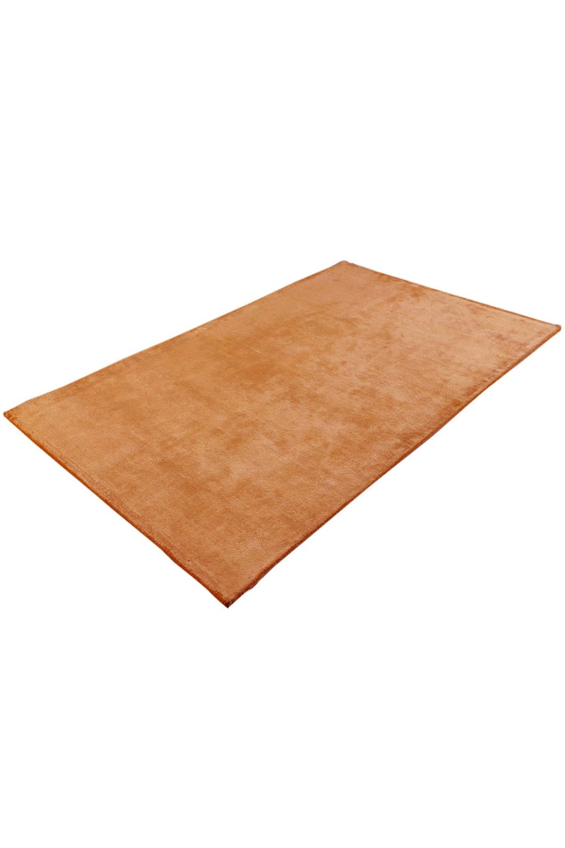 Solid Copper Hand-Loom viscose Area Rug