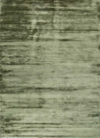 Solid Area Olive Green Hand-Tufted viscose Rug